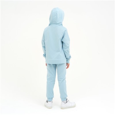 Худи для девочки I start, голубое, рост 152 см