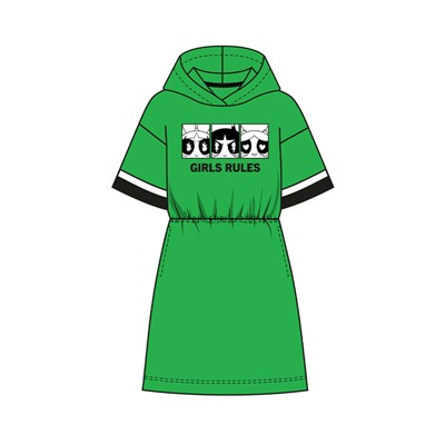 Платье трикотажное для девочек