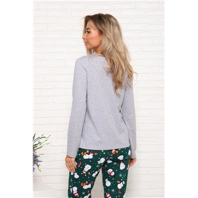 1035 Лонгслив (Серый меланж)