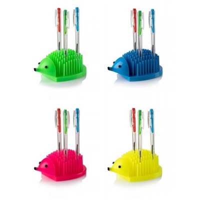 Подставка для ручек "Ежик" пластик ассорти ЕК-01 Глобус