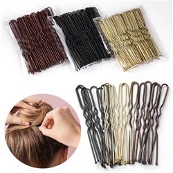 Шпильки для волос 50 штук 6 см. Цвет на выбор