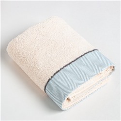 Полотенце махровое Love Life «Бриз» 70×120 см, аквамарин, 100% хл, 500 г/м²