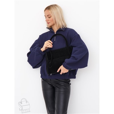 Сумка женская кожаная 2424YF black Polina&Eiterou