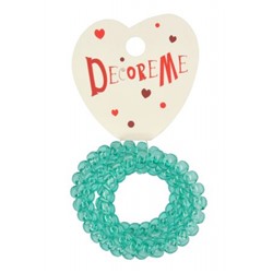 Резинки для волос 3 шт СПИРАЛЬНАЯ ПРОЗРАЧНАЯ 2-712/216 DecoreMe