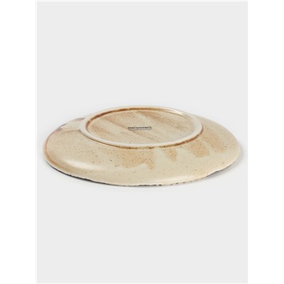 Тарелка Magistro Organic brown, d=16 см, фарфор бежевая