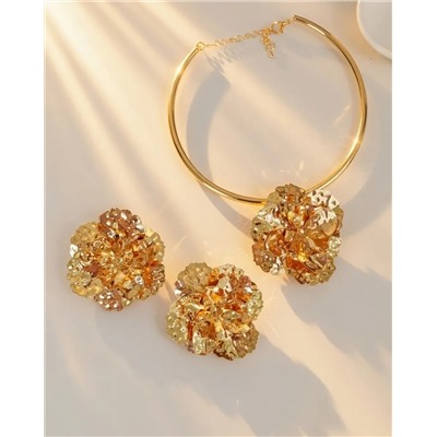 Комплект: колье-обруч и серьги