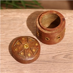 Подставка под благовония, 5×5×5 см, манговое дерево