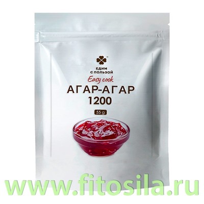 Агар-агар 1200, 55 г "Едим с пользой" 584