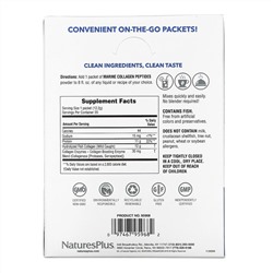 Nature's Plus, Marine Collagen Peptides, 20 Stick Packets, 0.43 oz (12.2 g) Each