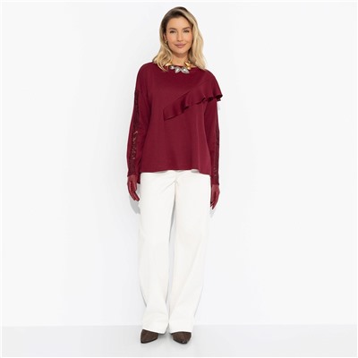 Туника в трендовом цвете, Вам письмо (бордовая)