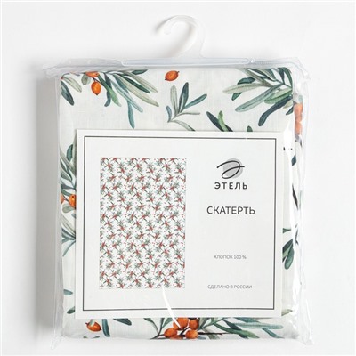 Скатерть «Этель» Berry garden 149×180 см, 100% хлопок, репс 210 г/м²