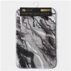 Коврик SAVANNA «Мечта», 40×60 см, серый