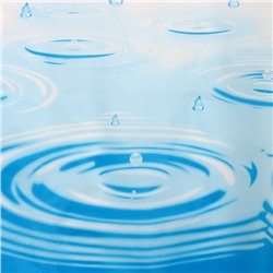 Штора для ванной Доляна «Капли», 200×180 см, EVA