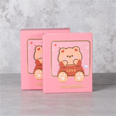 Фотоальбом 40 фото 10x15 Мишки / MX8110 /уп 72/ (Розовый)