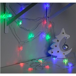 Гирлянда елочная "Два колокольчика" разноцветная 5м