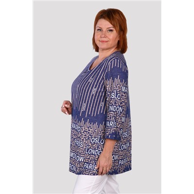 Живопись - туника синий