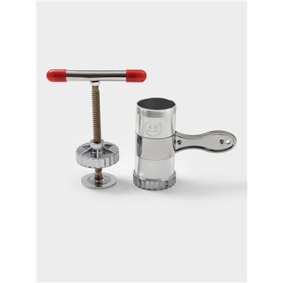 Лапшерезка ручная, 3 насадки, 18×18×6 см, нержавеющая сталь