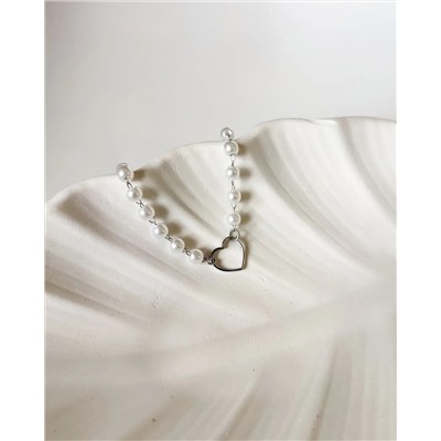 Браслет  из стали с бусинами