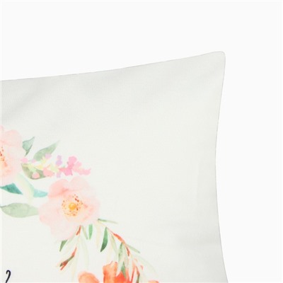 Набор декоративных наволочек «Flowers» - 4 шт., 40×40 см, велюр