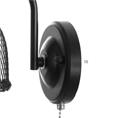 Бра «Лаймин» Е27 40 Вт черный