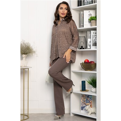 Брюки на резинке Эльда (пыльно-лиловые) Б14333-9М