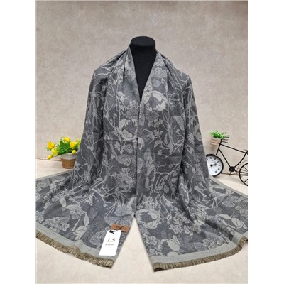 Мягкий двухсторонний палантин из кашемира мультицвет