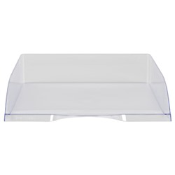 Лоток для бумаг горизонтальный ДЕЛЬТА прозрачный ЛТГ-30463 Стамм