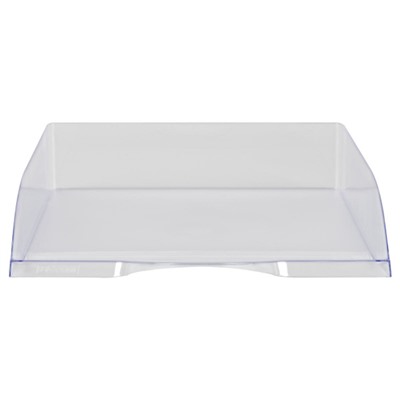 Лоток для бумаг горизонтальный ДЕЛЬТА прозрачный ЛТГ-30463 Стамм