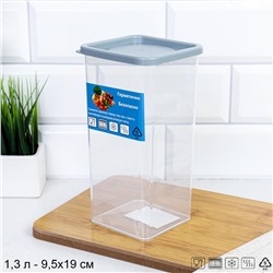 Контейнер квадратный 1300 мл / 90426 /уп 48/ ДОП СКИДКА НА КОРОБ 3%