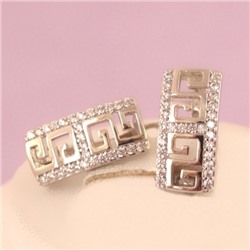 Серьги родий Н01-14886