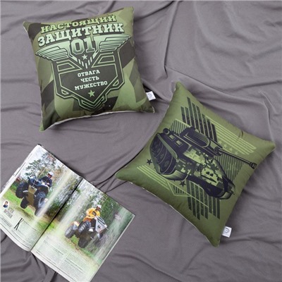 Наволочка декоративная «Этель. Танк», 40×40 см