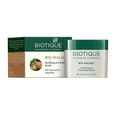 Biotique Walnut Purifying & Polishing Scrub/Биотик Скраб С Грецким Орехом 50г.