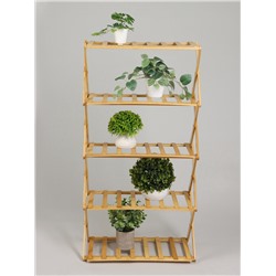 Стеллаж универсальный, 5 полок, 50×25×89 см, напольный, открытый, Greengo