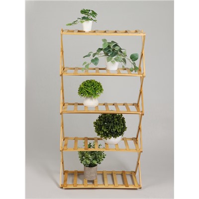 Стеллаж универсальный, 5 полок, 50×25×89 см, напольный, открытый, Greengo