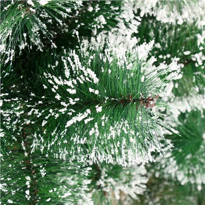 Искусственная ёлка с инеем «Зимнее волшебство. Кедр зелёный», 180 см, d иголок 10 см, 235 веток