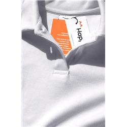 Блузка-поло в рубчик для девочки Happyfox