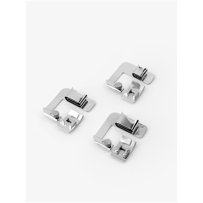 Набор лапок для швейной машины, подрубочные, 13/19/22 мм, для двойной подгибки, 3 шт.