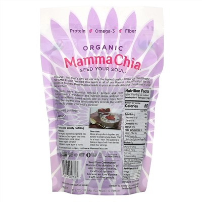 Mamma Chia, органические семена чиа, 340 г (12 унций)