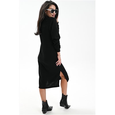 Платье теплое в рубчик