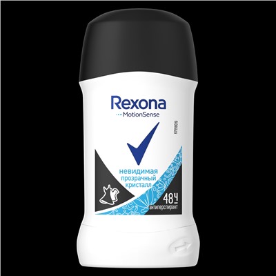 Дезодорант Стик Rexona Антиперспирант Невидимый Invisible Aqua/ Прозрачный кристалл 40 мл