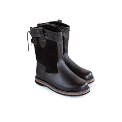 Сапоги мужские Барс, коричневые, на войлочной подошве