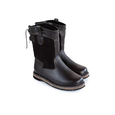 Сапоги мужские Барс, коричневые, на войлочной подошве