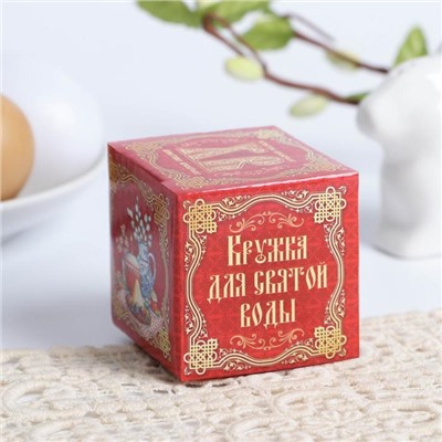 Кружка для святой воды «Цыплята в цветах» на пасху, 5.5×4×3 см