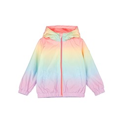 Куртка текстильная с полиуретановым покрытием для девочек (ветровка)