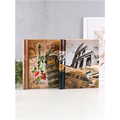 Фотоальбом магнитный на 20 листов «Виды Европы», 29×24×2 см, МИКС