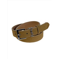 Ремень женский из искусственной замши, цвет  коричневый