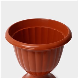 Вазон для цветов «Жасмин», 9 л, d=32.5 см, h=33.7 см, коричневый