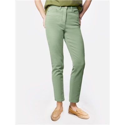 Джинсы из денима с эластаном