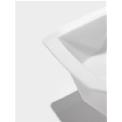 Форма для муссовых десертов и выпечки KONFINETTA «Геометрия любви», силикон, 21.5×20×6 см, белая