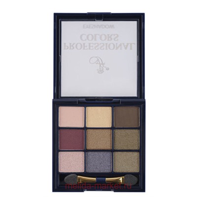 FFLEUR Тени для век Professional Colors 9 цветов E-119 №4 (срок до 01.22)